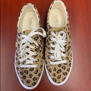 KEDS Leopard Print Canvas Sneakers